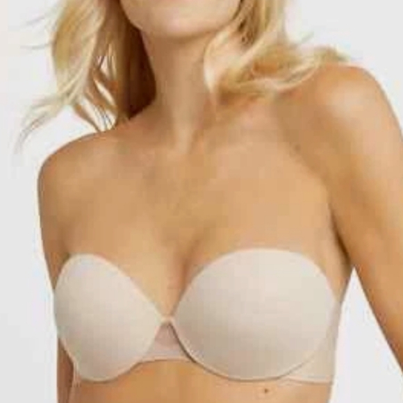 Maidenform NWT Basic Sexy Strapless Multiway Underwire Bra @Beige Color Size 38C - Picture 1 of 9